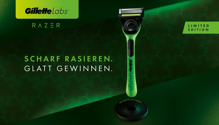 Scharf rasieren. Glatt gewinnen. / Gillette und Razer präsentieren die ultimative Kooperation im Bereich Gaming und Rasur