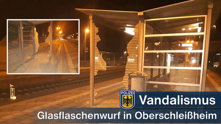 Bundespolizeidirektion München: Vandalismus an S-Bahn-Haltepunkt / Bundespolizei sucht nach Verursacher einer Sachbeschädigung in Oberschleißheim