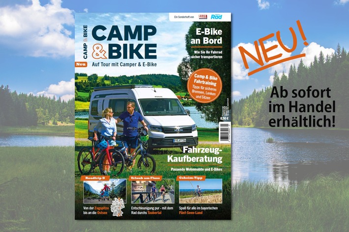 Neues Magazin "Camp & Bike": Die Traumkombi für aktive Urlauber