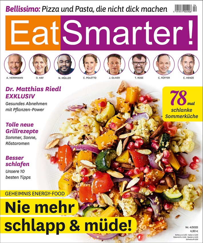EAT SMARTER Heft 4/2022 ab jetzt im Handel: Schlapp war gestern – mit Energy-Foods zum Auftanken und Fitbleiben