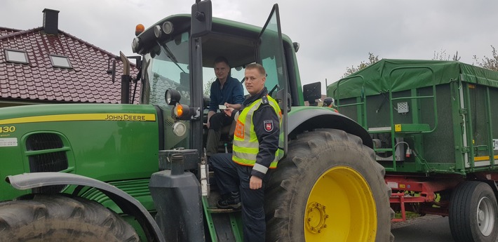 POL-LG: +++Kontrolle der Regionalen Kontrollgruppe Lüneburg von land- oder forstwirtschaftlichen Fahrzeugen im Bereich des Landkreises Harburg+++