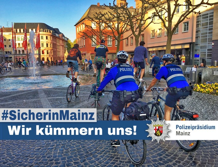 POL-PPMZ: Mainz-Innenstadt - Einsatz der Fahrradstreife