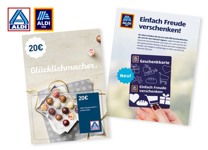 Freude machen mit ALDI Geschenkkarten