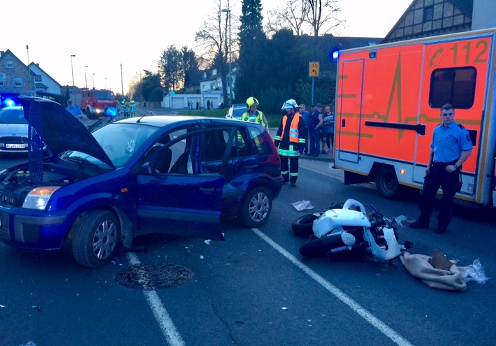 FW-Stolberg: Schwer verletzter Motorradfahrer / Einsatzreicher Abend