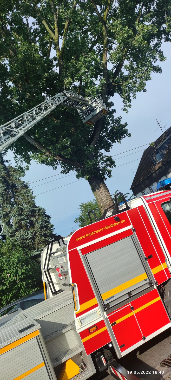 FW Dinslaken: Mehrere unwetterbedingte Einsätze im Stadtgebiet Dinslaken