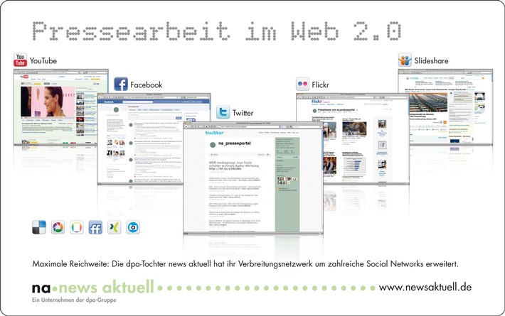 dpa-Tochter news aktuell baut Reichweite im Web 2.0 aus - Picasa und Twitpic komplettieren innovatives Verbreitungsnetzwerk für Presse- und PR-Informationen