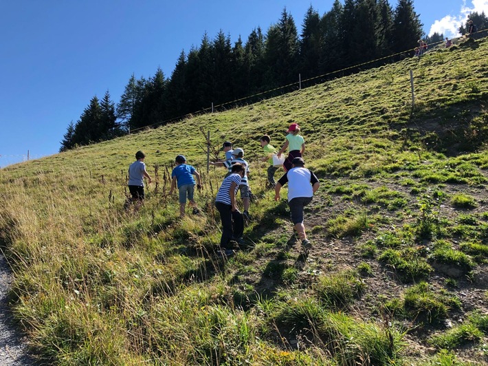 Kleine Forscher am Erlebnisberg Pizol