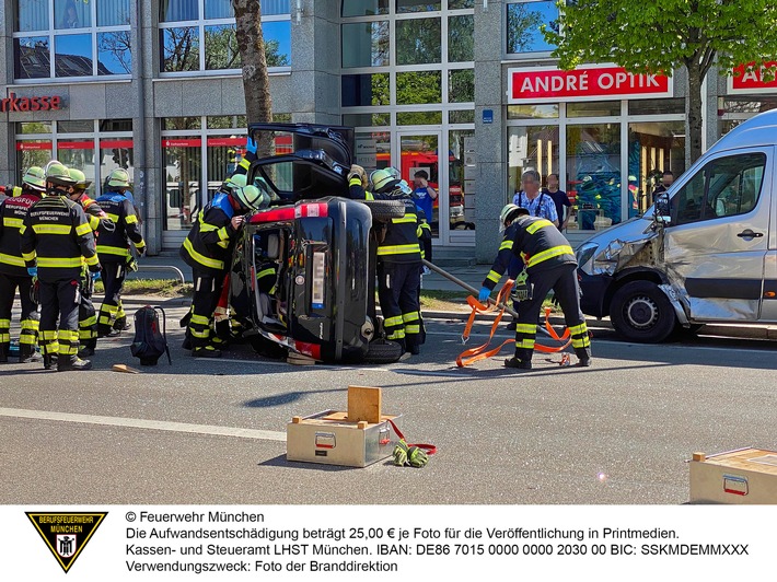 FW-M: Unfall mit mehreren Verletzten (Waldtrudering)