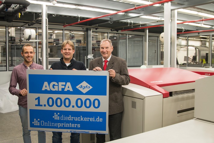 Plattenbelichtungs-Rekord bei Onlineprinters / Agfa-Belichter Avalon N8-80 knackt die Million