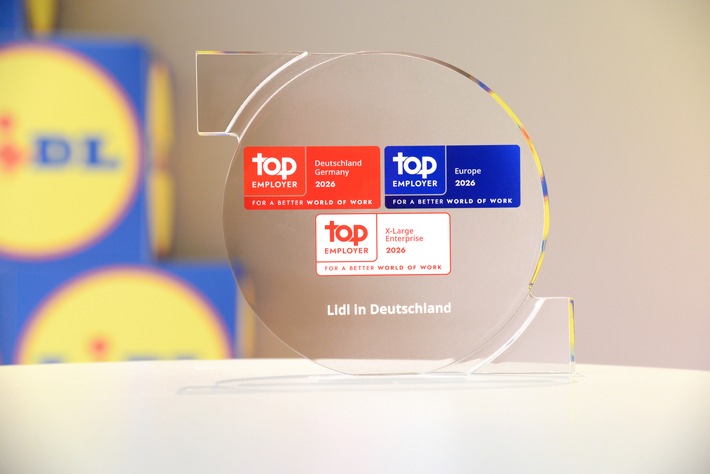 Lidl in Deutschland erneut als "Top Employer 2026" ausgezeichnet: Karriere, die sich lohnt