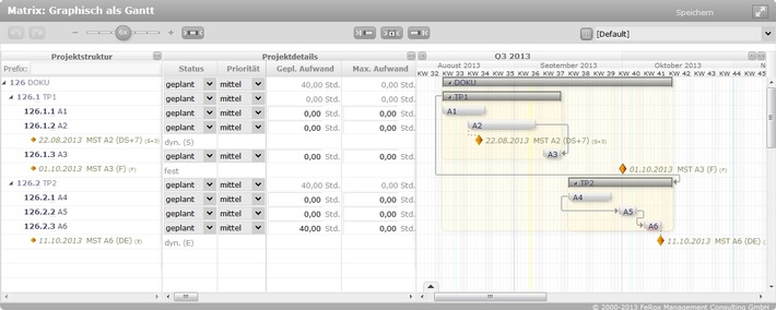 fx-project unterstützt Projektleiter mit graphischer Projektplanung