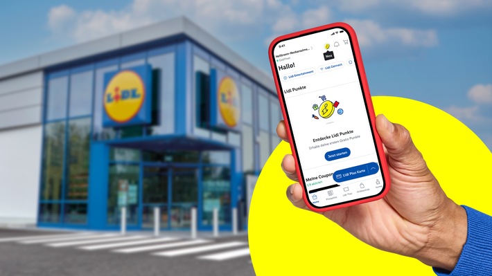 Mit Einkäufen punkten: Lidl Plus bietet neue Vorteile / Über 200 Prämien durch flexibles Punktesammeln in der Filiale und online