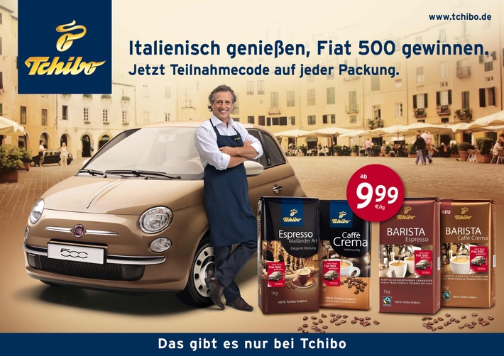 Mit Tchibo italienisch genießen und Fiat 500 gewinnen (FOTO)