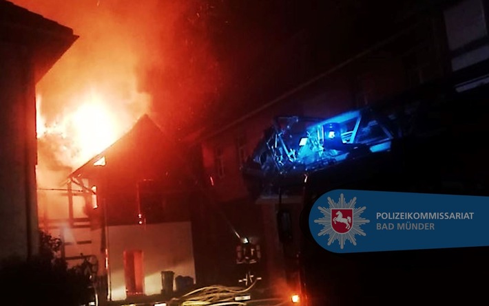 POL-HM: Wohnhausbrand in der Altstadt von Bad Münder
