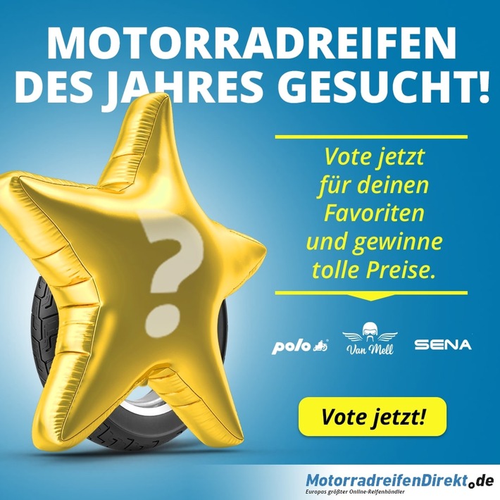 MotorradreifenDirekt.de sucht den Reifen-Europameister 2020