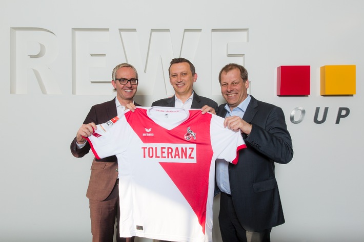 REWE Group sendet Botschaft für Toleranz / Verzicht auf Werbung auf dem Trikot des 1. FC Köln