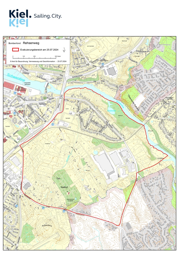 POL-KI: 240723.3 Kiel / Schwentinental: Bombenentschärfung am Donnerstag
