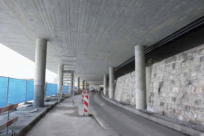 Tiefbauprodukte für Autobahnsanierung bei Hergiswil