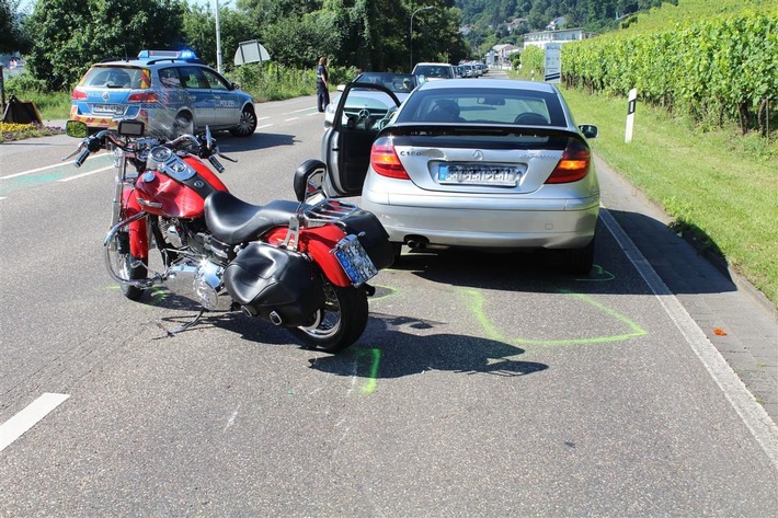 POL-PPKO: Motorradfahrer stürzt und verletzt sich schwer