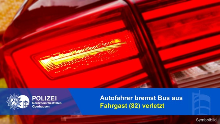 POL-OB: Unbekannter Autofahrer bremst Bus aus / Fahrgast verletzt