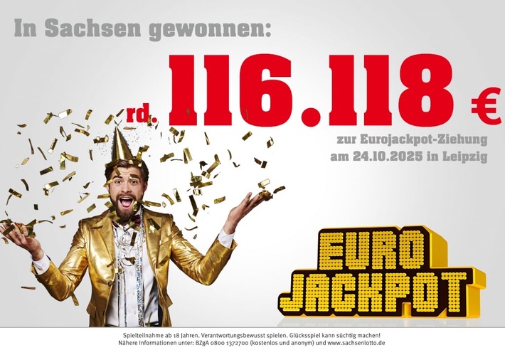 Leipziger gewinnt 116.117,60 Euro bei Eurojackpot