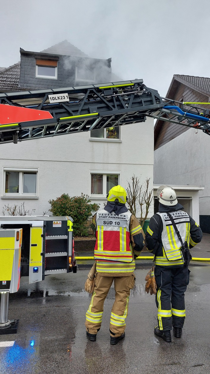 FW Paderborn: Gemeldeter Wohnungsbrand in Paderborner Innenstadt