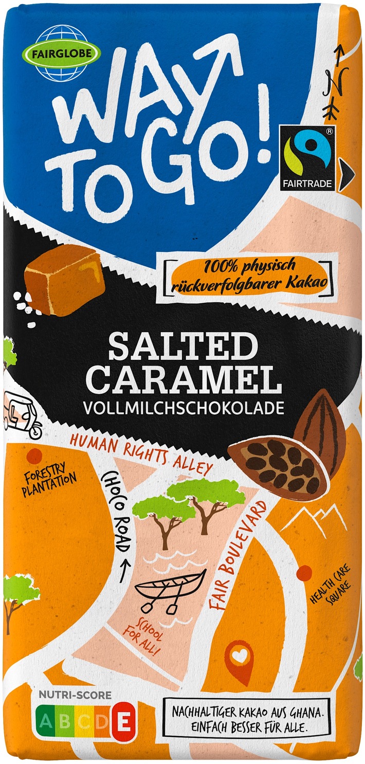 Die Ludwig Weinrich GmbH & Co. KG informiert über einen Warenrückruf des Produktes "Way To Go - Salted Caramel Vollmilchschokolade, 180g"