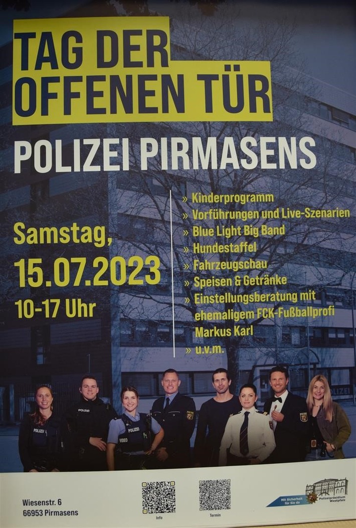 POL-PDPS: Tag der offenen Tür bei der Polizei Pirmasens