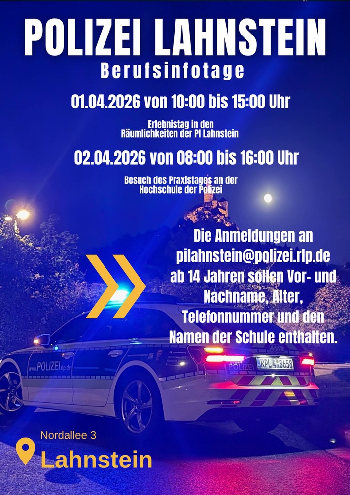 POL-PDKO: Berufsinfotage bei der Polizei in Lahnstein