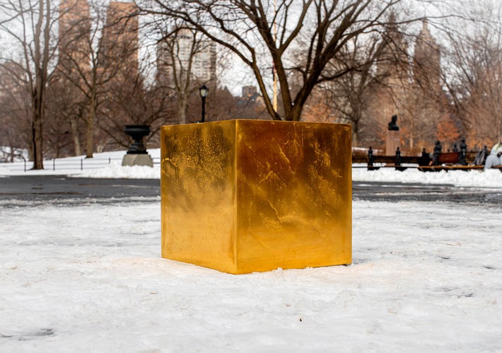 410 lbs of pure gold! Revolutionary artwork “The Castello CUBE” in New York revealed