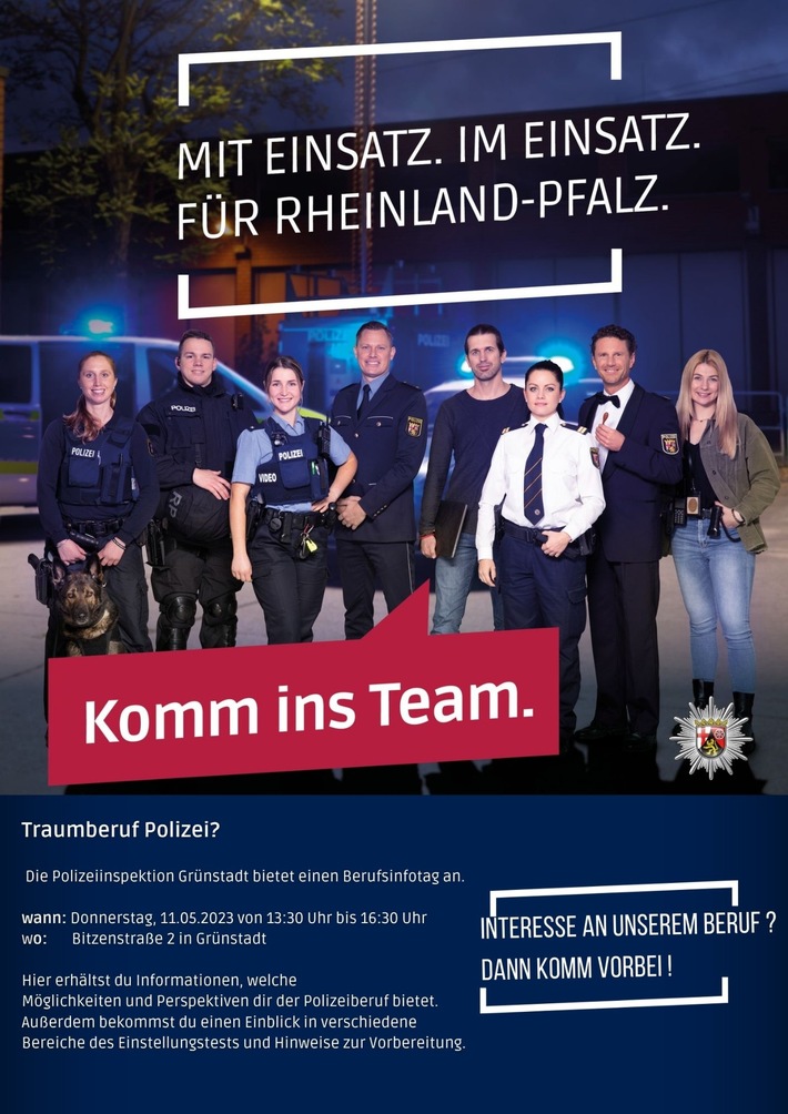 POL-PDNW: PI Grünstadt - Berufsinfotag bei der Polizei Grünstadt