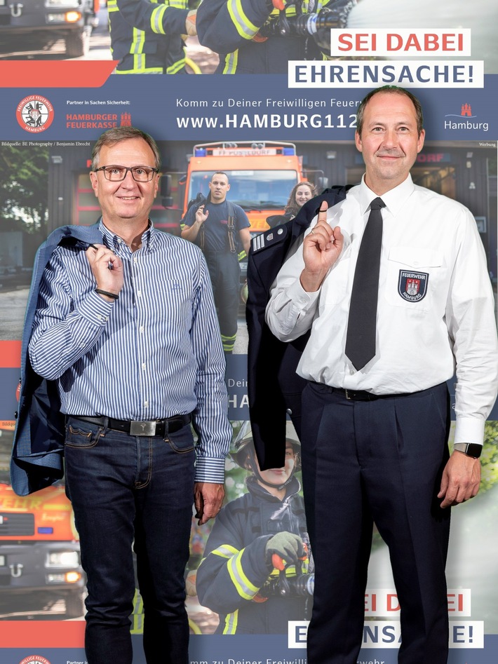 Hamburger Feuerkasse fördert Kampagne der Freiwilligen Feuerwehr