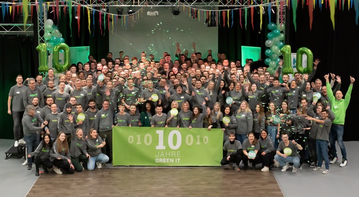 10 Jahre GREEN IT / Umsatzstärkstes Jahr seit Firmengründung / IT-Dienstleister startet mit Rekordergebnis ins Jubiläumsjahr