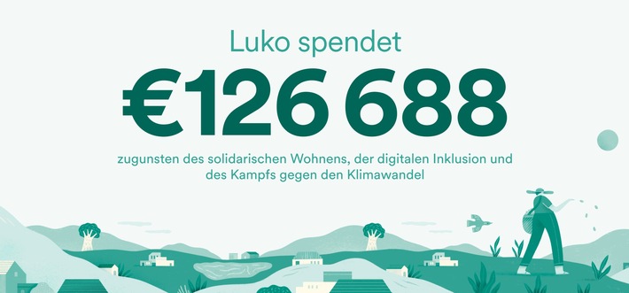 Überschüsse aus Versicherungsbeiträgen: Luko spendet im Auftrag seiner Versicherten mehr als 126.000 Euro an Initiativen und Organisationen