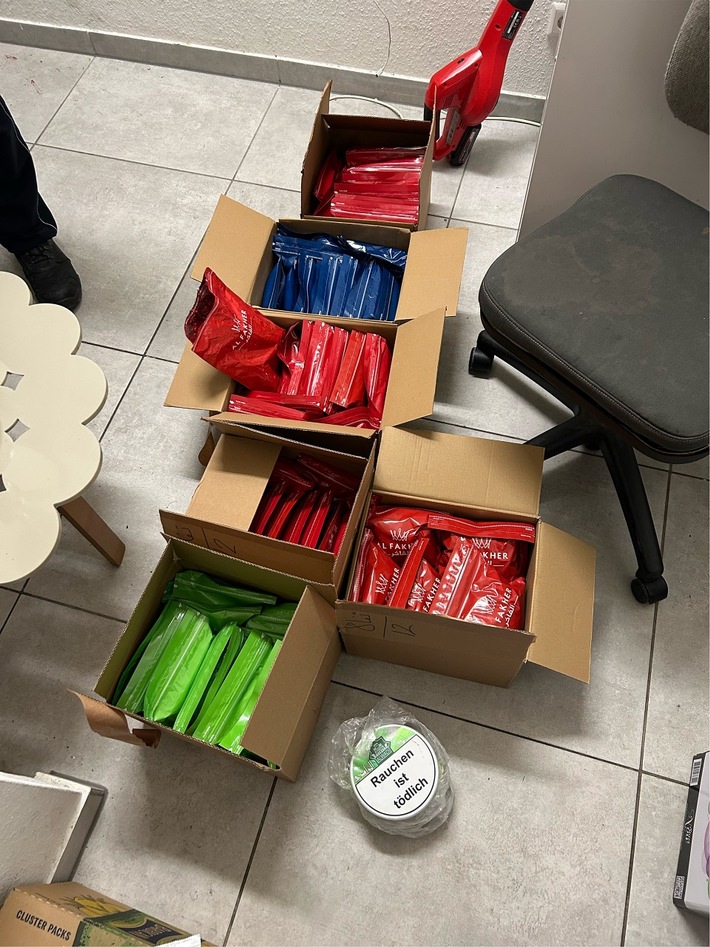 HZA-HN: Unversteuerten Wasserpfeiffentabak aus dem Verkehr gezogen