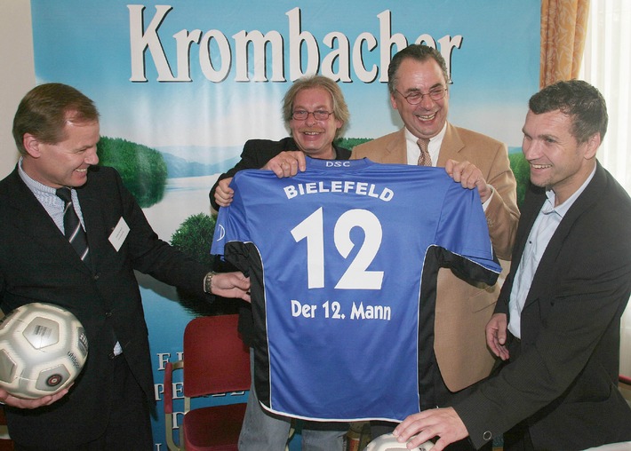 Krombacher Brauerei Hauptsponsor von Arminia Bielefeld