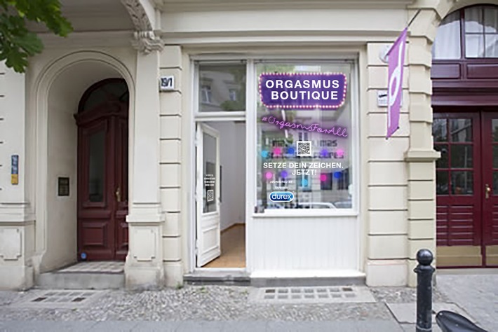 Starkes Zeichen für Orgasmus-Gerechtigkeit / Durex fordert #OrgasmsForAll - Der Aufruf erfolgt online und jetzt in Deutschlands erster Orgasmus Boutique