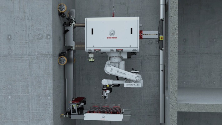 Schindler startet Installationsroboter Schindler R.I.S.E am Hochhausprojekt 030BLN in Berlin