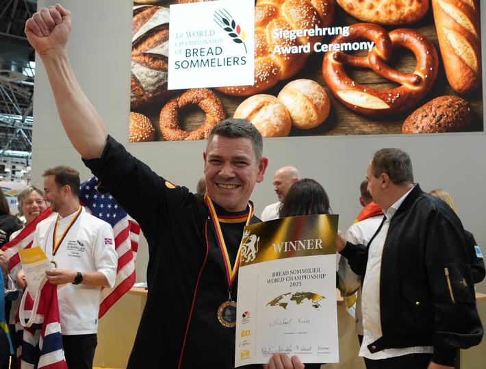 WM-Finale auf der iba in Düsseldorf: Michael Kress ist der erste Weltmeister der Brot-Sommeliers
