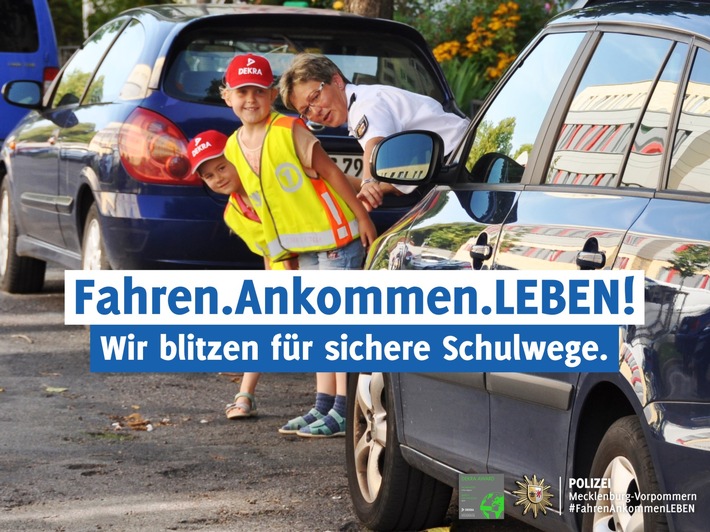 POL-HRO: Beginn der Kontrollen &quot;Fahren.Ankommen.LEBEN!&quot; mit den Schwerpunkten Schulwegsicherung &amp; Geschwindigkeit