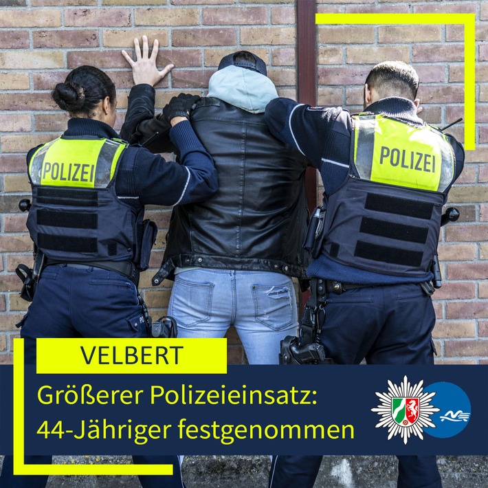 POL-ME: Schussgeräusche lösten größeren Polizeieinsatz aus: 44-jähriger Serbe festgenommen - 2606137