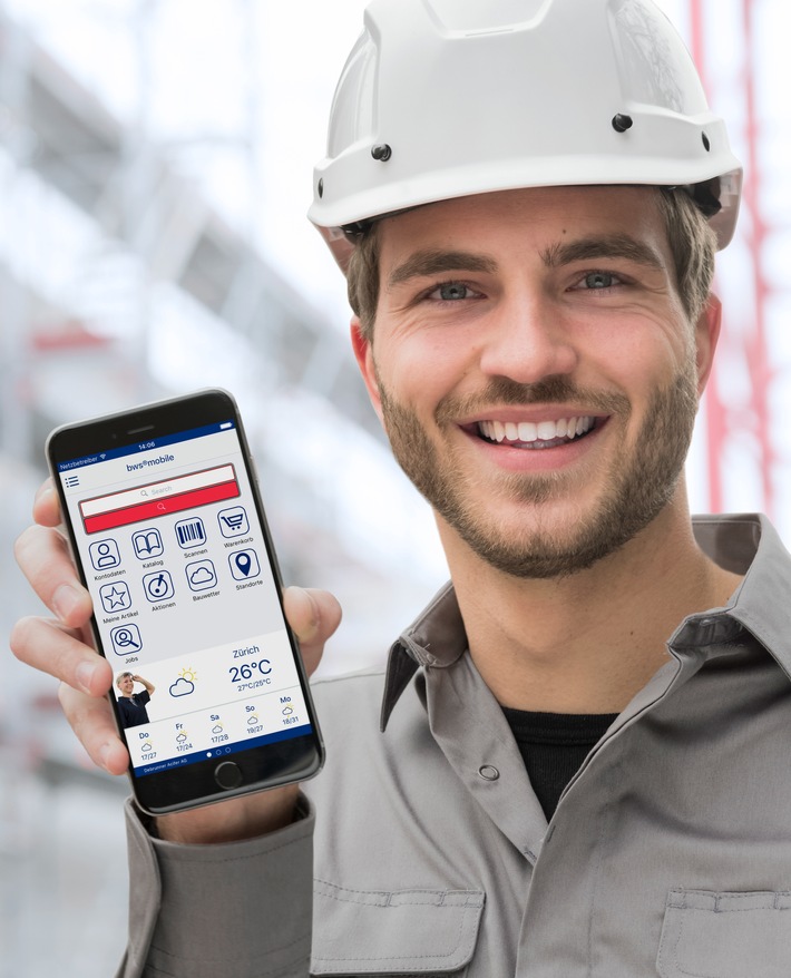 Die neue bws®mobile App für Bauprofis - der perfekte Begleiter bis auf die Baustelle