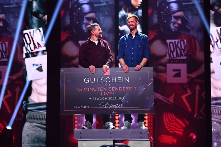 Programmänderung: ProSieben überlässt "Joko & Klaas LIVE" am Mittwoch die beste Sendezeit, "TV total" startet um 20:30 Uhr