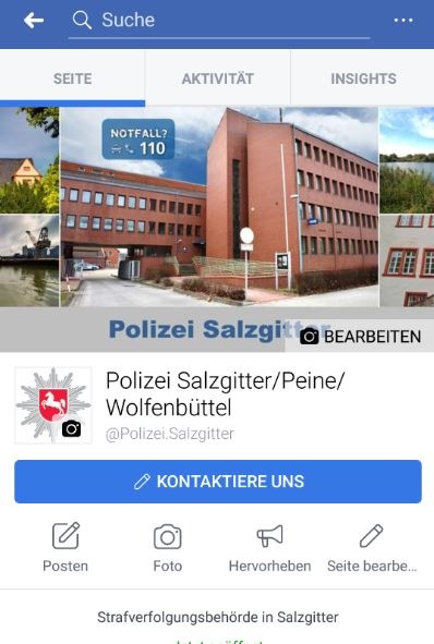 POL-SZ: Pressemitteilung der Polizeiinspektion Salzgitter / Peine / Wolfenbüttel vom 30.05.2018
Bereich Salzgitter
Bereich Peine
Bereich Wolfenbüttel