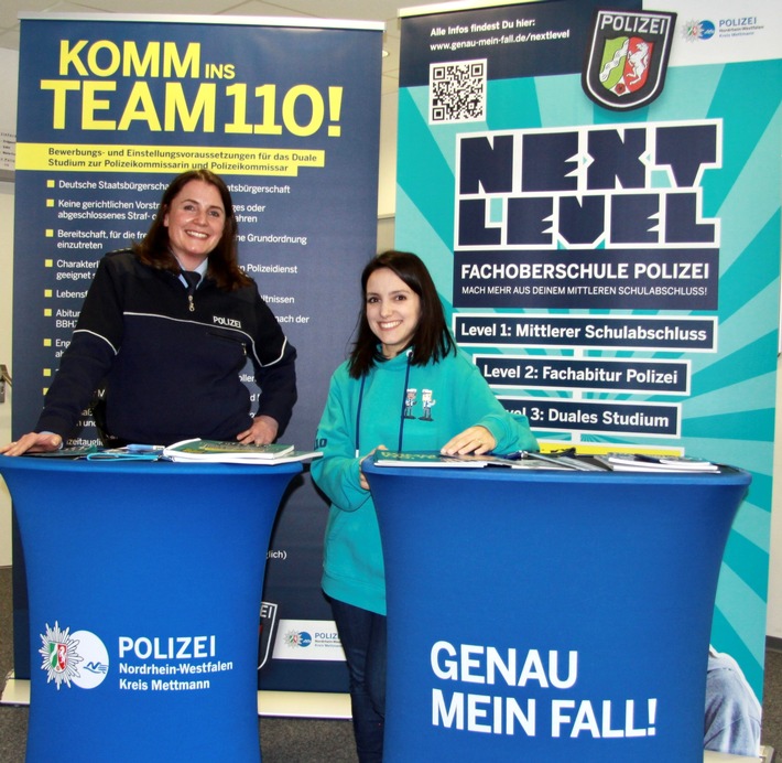 POL-ME: Komm ins Team 110: Infostand bei Berufsmesse der Arbeitsagentur - Mettmann - 2410092