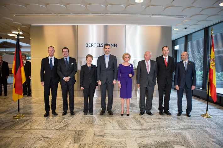 Bertelsmann geehrt vom Besuch Seiner Majestät König Felipe VI. von Spanien (FOTO)