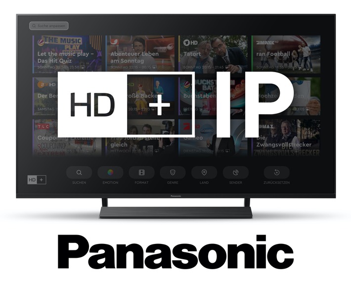 Start für HD+ IP / HD+ jetzt auch in Kabel-, DVB-T2-und IPTV-Haushalten mit Fernsehern von Panasonic empfangbar