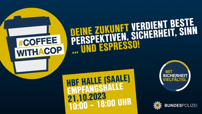 BPOLI MD: Die Einstellungsberater der Bundespolizei laden zu "Coffee with a Cop" ein