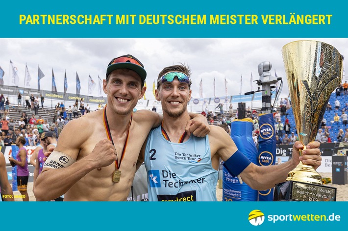 sportwetten.de verlängert Partnerschaft mit Deutschem Meister