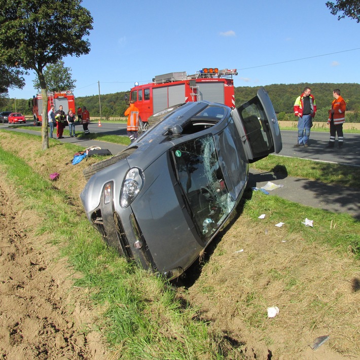 POL-HI: Nach Fehler beim Überholvorgang - Verkehrsunfall mit verletzter Person